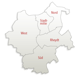 Mönchengladbach Bezirke