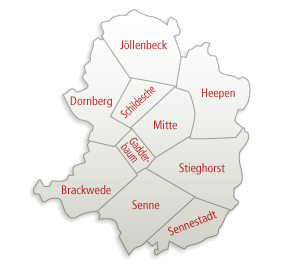 Bielefeld Bezirke