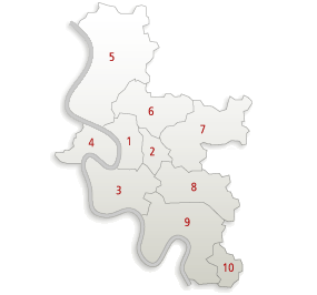 Düsseldorf Bezirke