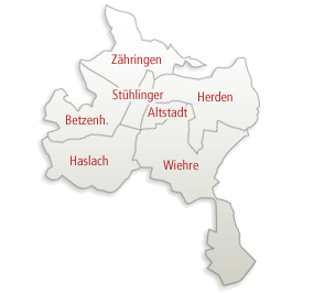 Freiburg im Breisgau Bezirke