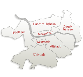 Heidelberg Bezirke