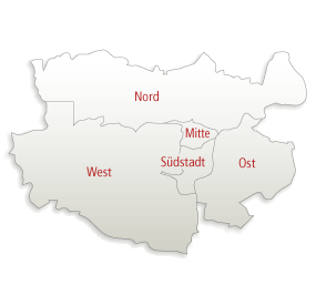 Kassel Bezirke