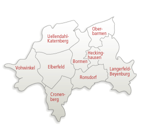 Wuppertal Bezirke