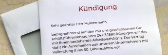 Alter von 60 Jahren kann als Grund zur Kündigung vereinbart werden