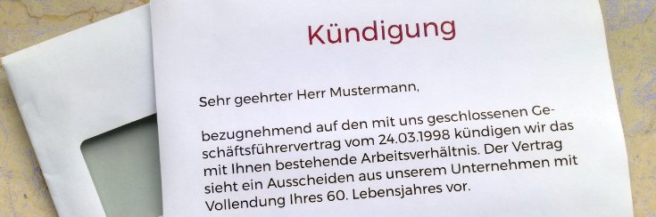 Alter von 60 Jahren kann als Grund zur Kündigung vereinbart werden